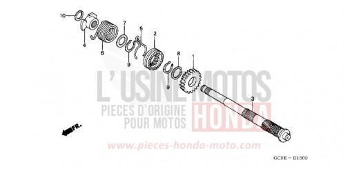 KICK STARTER SPINDLE CRF70F7 de 2007